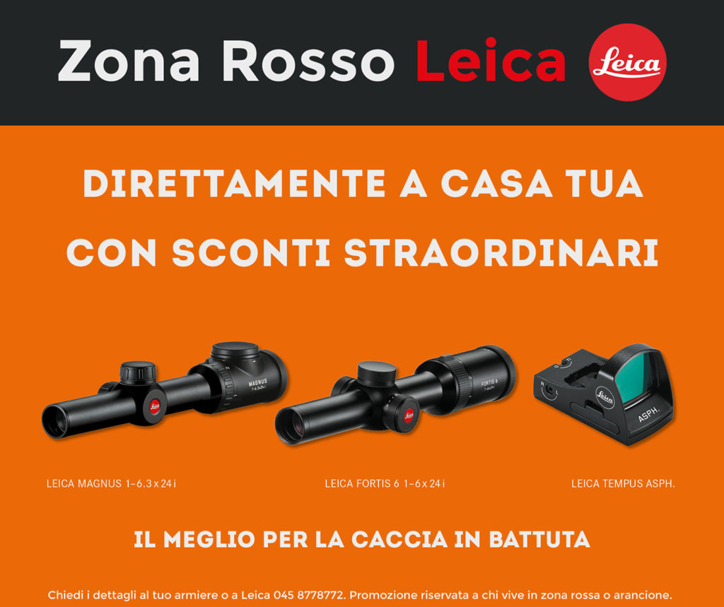 sconto 20% su fortis 1-6x24, magnus 1-6.3x24 e tempus a chi vive in zona arancione o rossa fino al 31-12-2020