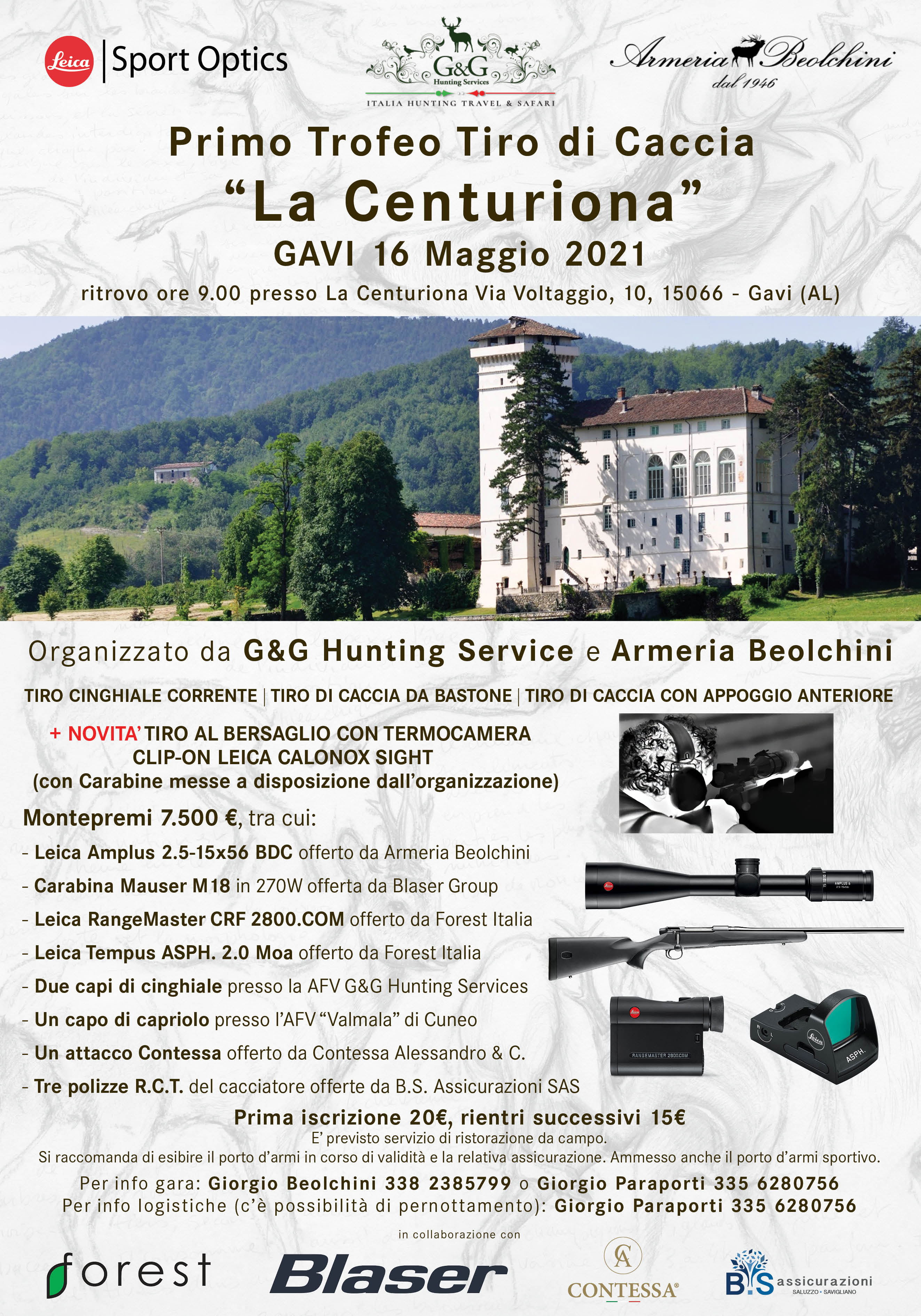 Locandina Gara di Tiro di Caccia La Centuriona