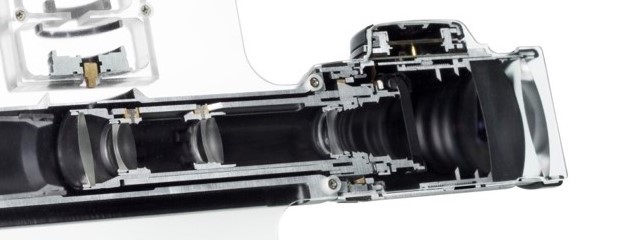 il tubo interno del Leica Magnus 2.4-16x56 miglior cannocchiale da caccia di selezione garantisce la centratura del reticolo per il fatto di essere costruito con materiali al top e di essere incastrato tra il tubo esterno e il sistema costruttivo dell'oculare.