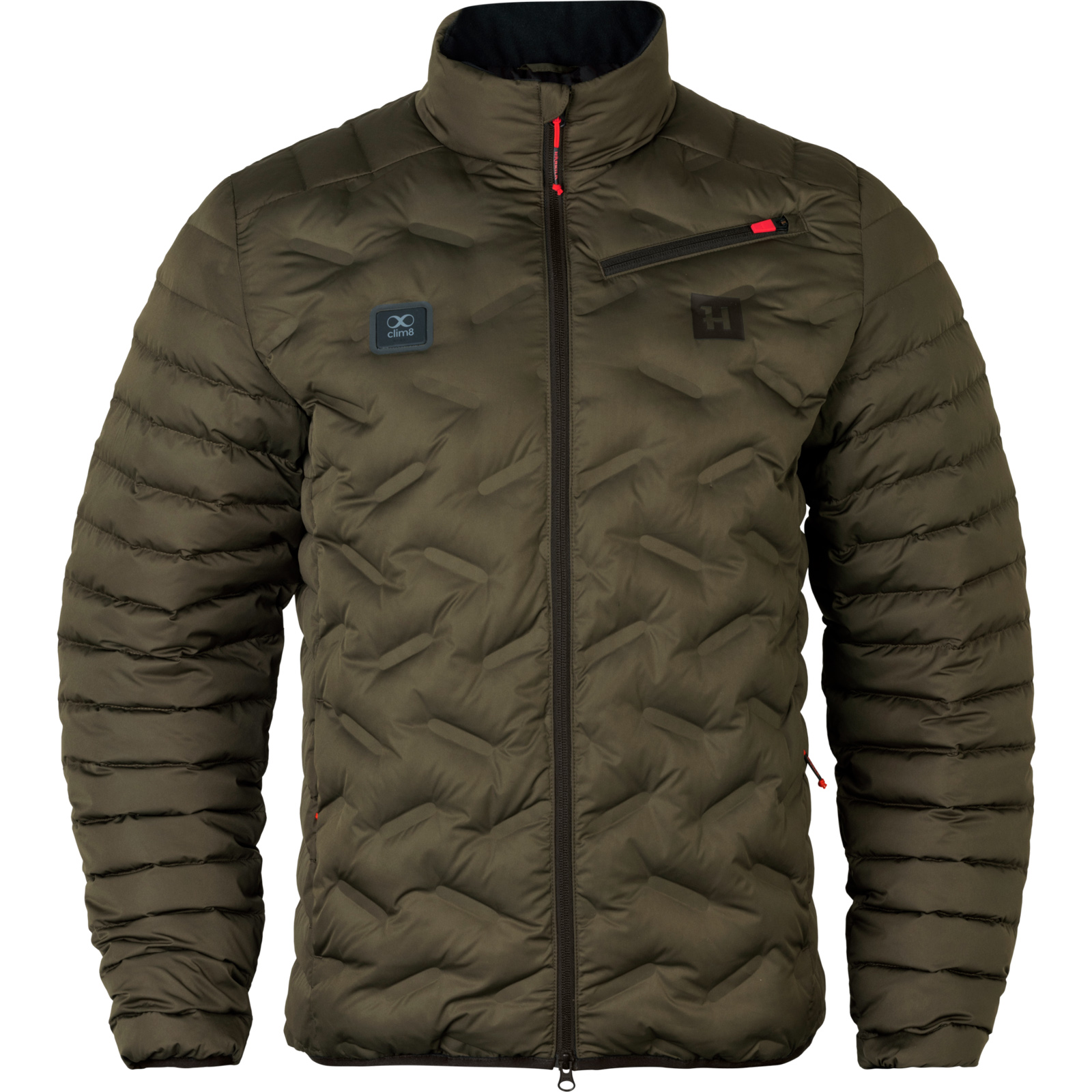 La splendida giacca in piumino termoregolabile intelligente Härkila Clim8, irresistibile per design, comfort, materiali e altissima tecnologia.