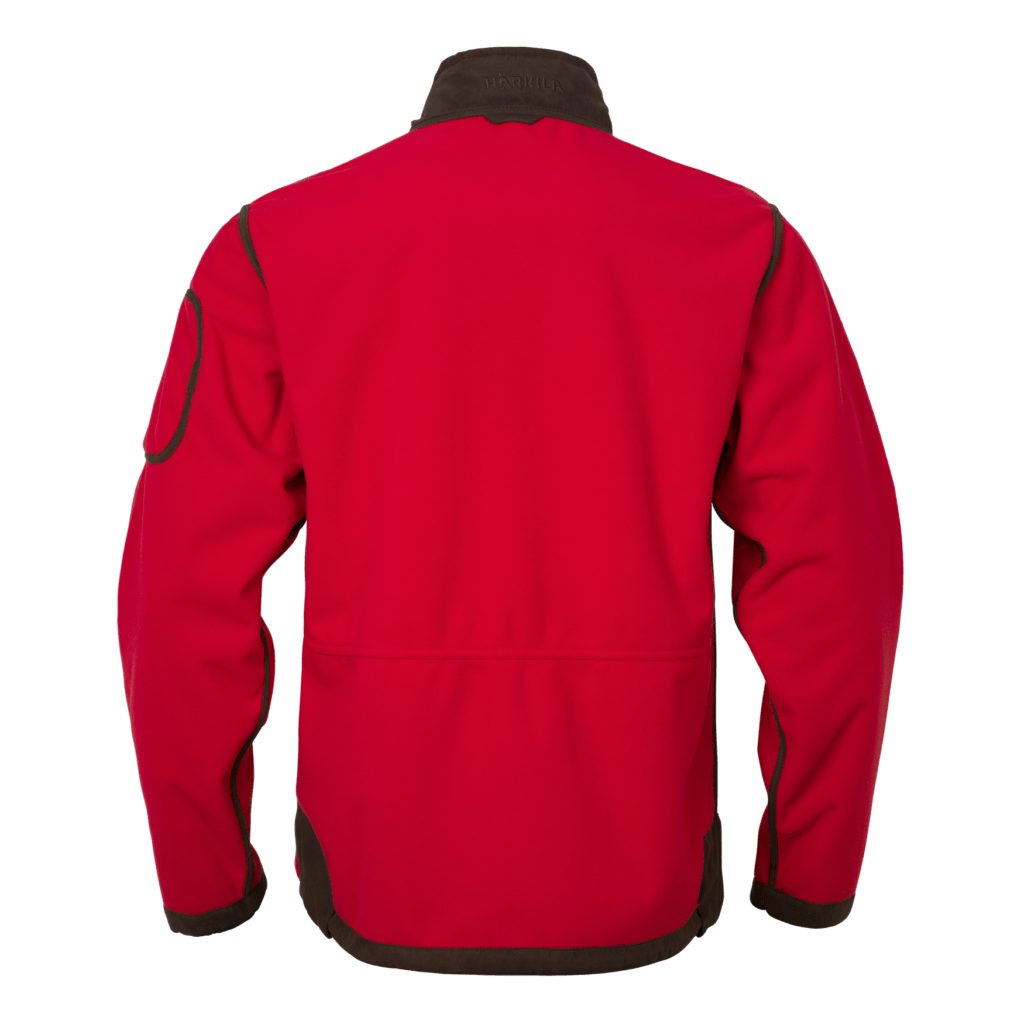 NEW 2026! Giacca in pile Kamko Regal a maniche lunghe da uomo - reversibile. Marrone/Rosso ad alta visibilità