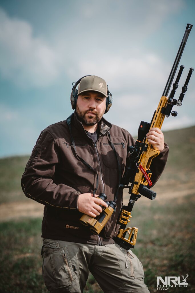 Manuel Manca in gara, con Kamko Mountain Hunter lato marrone