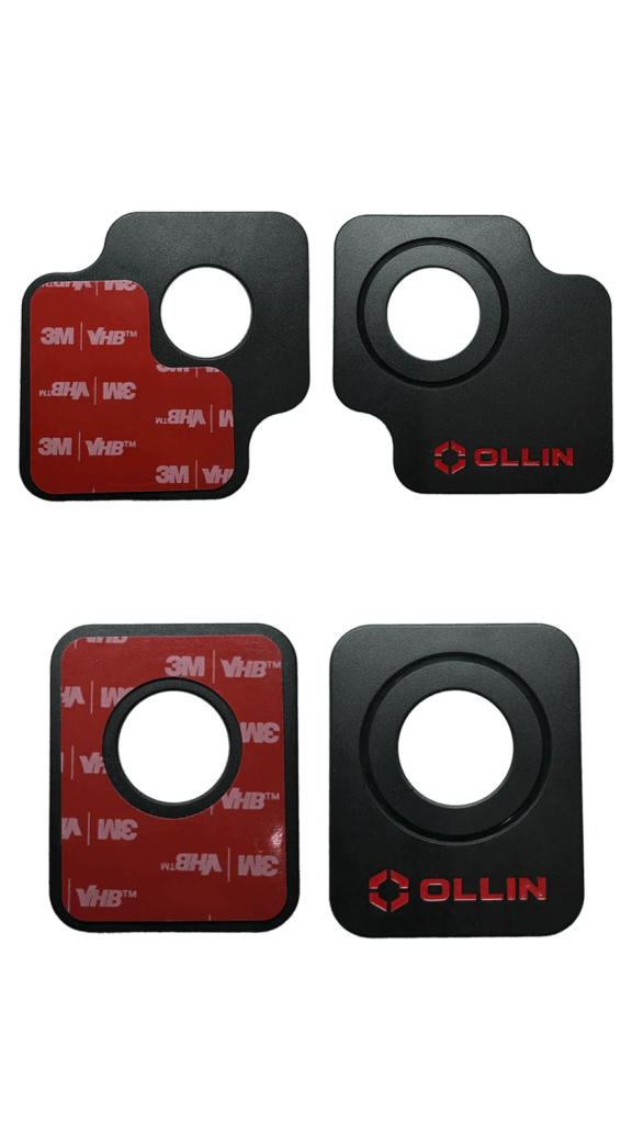 Placche adesive universali Ollin per smartphone con fotocamere sul bordo e al centro